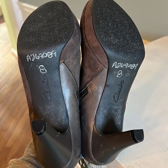 Clark’s Collection Sole Cushion leather ankle boots booties Women’s 8 NEW w tags - Picture 9 of 11